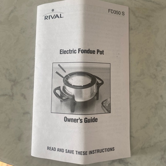 Rival Stainless Steel Electric Fondue Pot - Picture 4 of 5